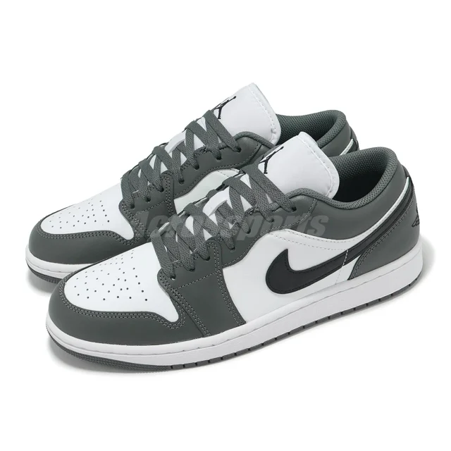 Ni-k-e Air Jordan 1 Low AJ1 Iron Grey Men Casual Shoes Sneakers 553558-152