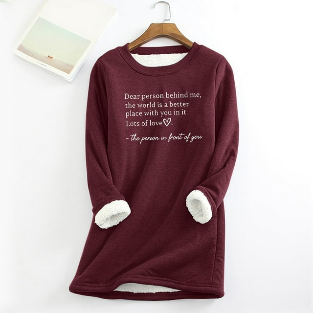 TINZ Mode Femmes Col Rond Imprimé Ample Chaud Décontracté Haut Imprimé Autum Chaud pour Femmes Chemises Thermiques de Course Hommes sous-Vêtements Thermiques Hauts Blouses Thermiques pour Femmes