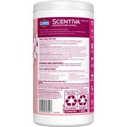 Clorox Scentiva Disinfecting Wipes, Cherry Blossom and Peach, 75 Count