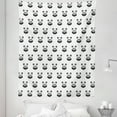 thumbnail image 1 of Tattoo Tapestry, Panda Bear Portraits Mascots Pattern for in Black and White, Fabric Wall Hanging Decor for Bedroom Living Room Dorm, 5 Sizes, Black White, by Ambesonne, 1 of 1