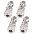 thumbnail image 1 of Raccord de Compression, 4 Pcs Raccord de Tube de Compression en Acier Inoxydable 304, Raccord de Ferrule de Compression, Connexion Droite, Raccords de Compression, 1 of 8