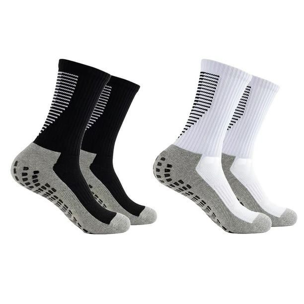 Calcetines de algodón que absorben la humedad, calcetines de fútbol para entrenamiento, calcetines gruesos sobre la pantorrilla, calcetines atléticos que absorben los golpes para hombres