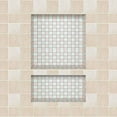 Tile shower 24X16 Double Shelves Shower Recess and Built In Shower
