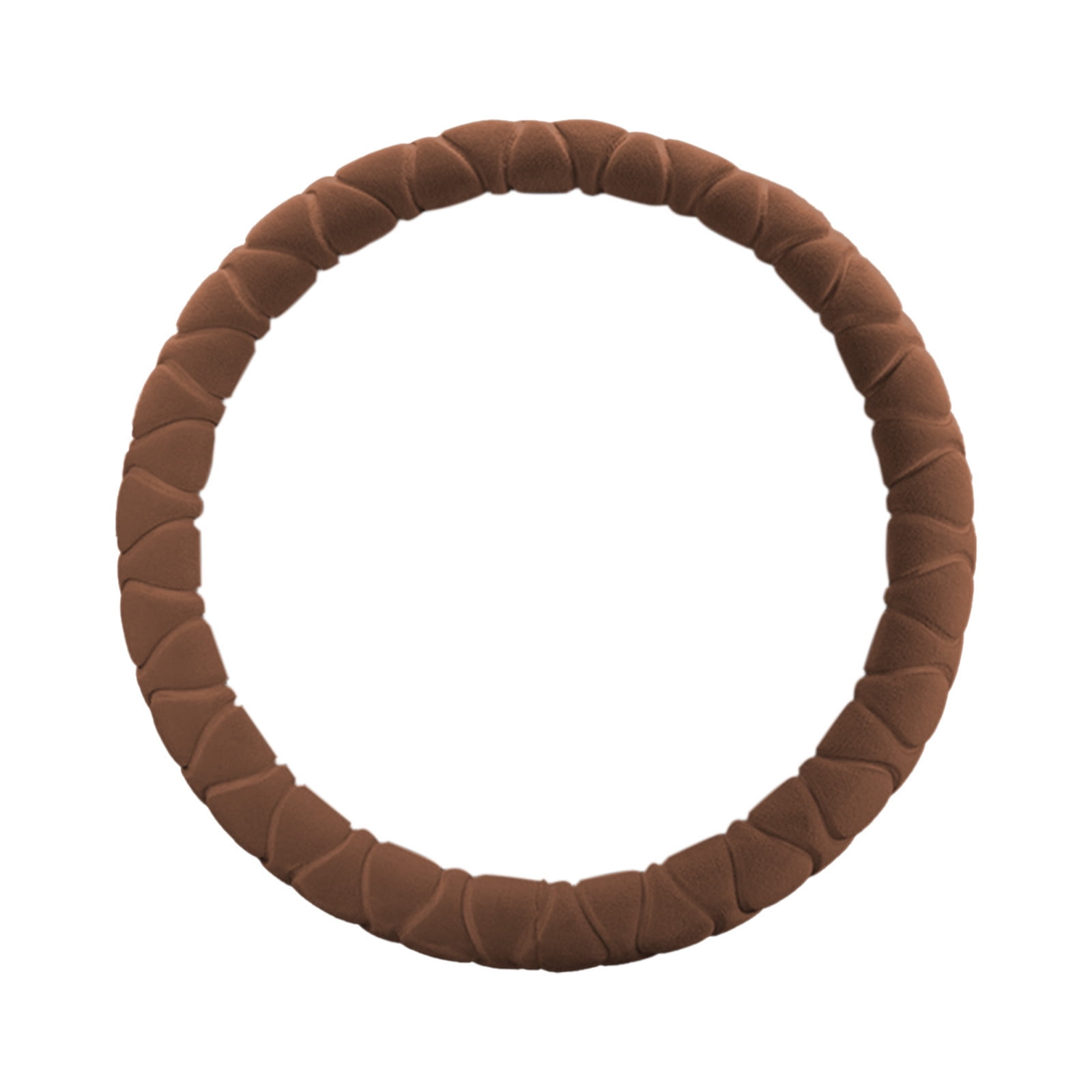 Kbndieu Car Steering Wheel Cover Women Man, Fluffy Plush for Winter Warm, Fuzzy Steering Wheel Protector, Universal 14-15 Inch, Soft & Non-Slip, Lovely Decor Winter Car Accessories (Brown)