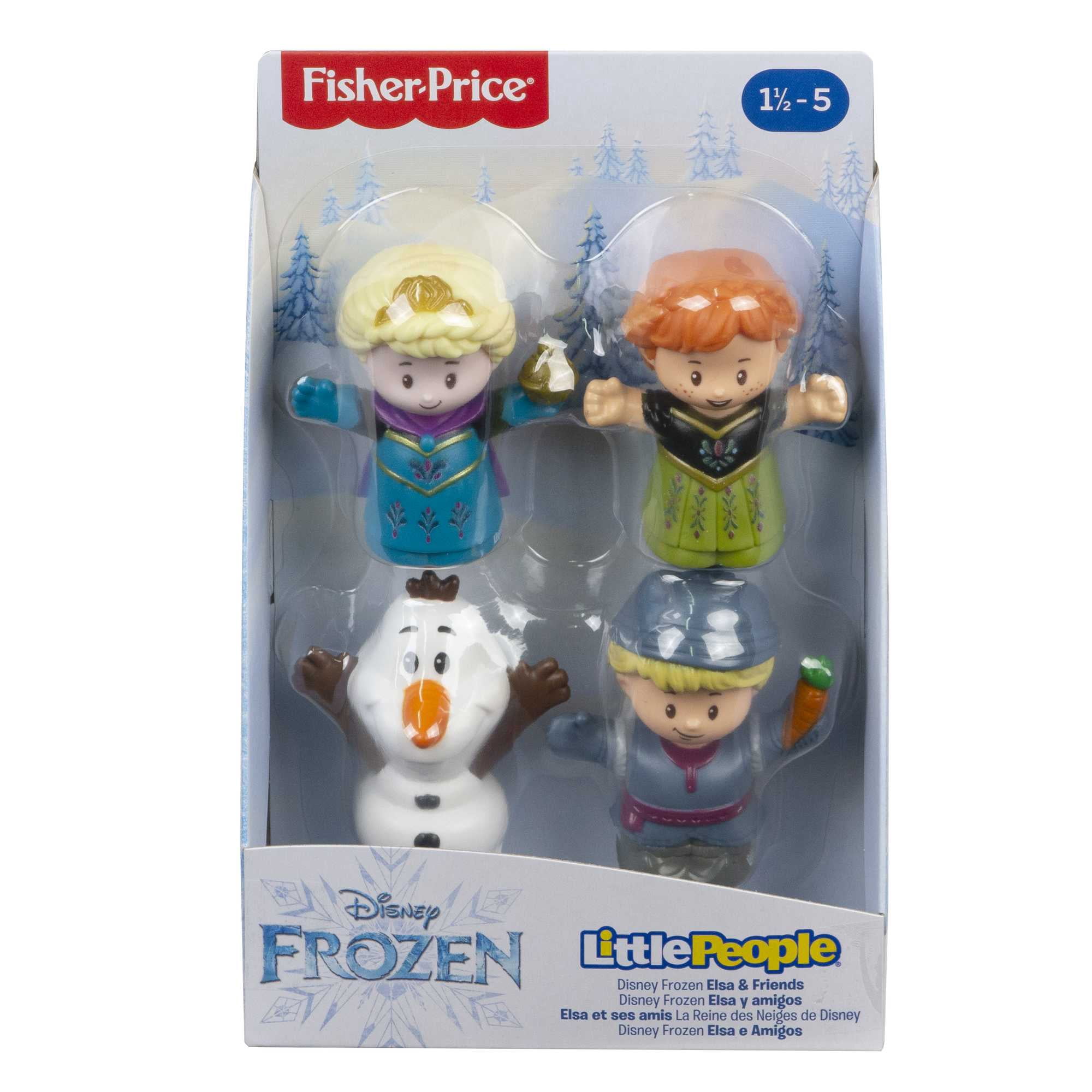Disney Frozen Elsa & Friends Little People Figure Set for Toddlers, 4 Characters