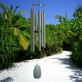 thumbnail image 4 of Woodstock Windchimes Bells of Paradise Silver 54", Wind Chimes For Outside, Wind Chimes For Garden, Patio, and Outdoor Décor, 54"L, 4 of 8