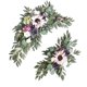 thumbnail image 1 of Guirnaldas de flores para boda Arco de boda Letrero de bienvenida de flores Hecho a mano para centro de mesa Violeta, 1 of 9