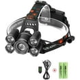 thumbnail image 1 of Linterna frontal LED, Neolight Super Bright 5 LED High Lumen Recargable Zoomable Impermeable Linterna frontal para exteriores Senderismo Camping Caza Pesca Ciclismo Correr Caminar Vhermosa 18*12*12cm, 1 of 4
