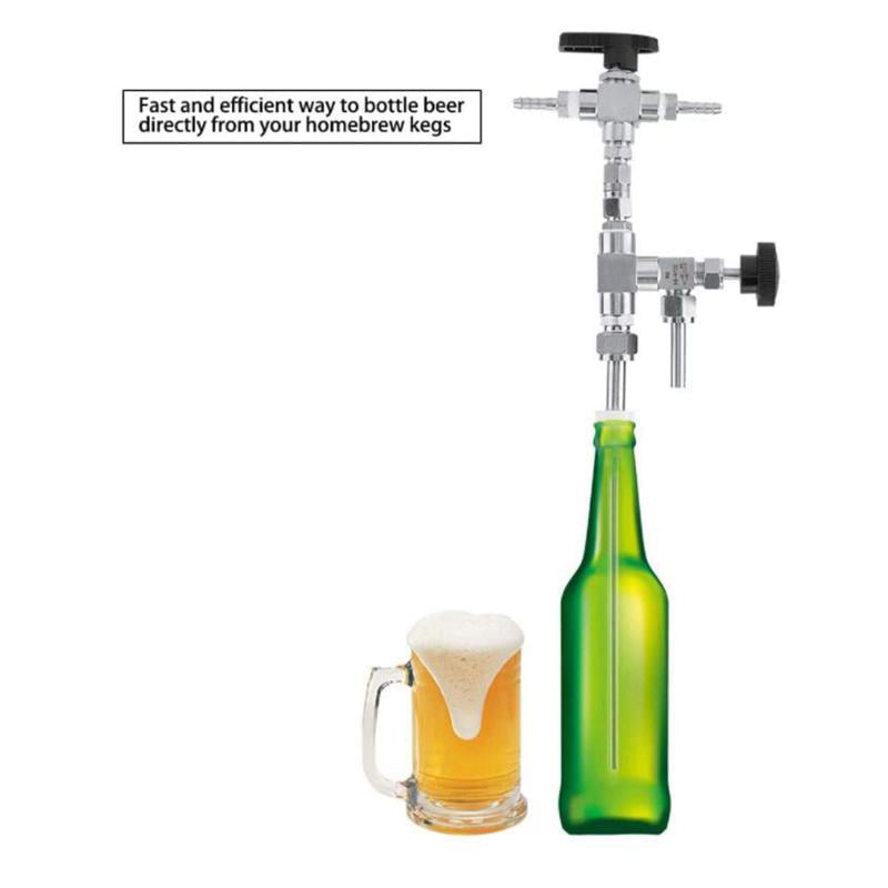 Food Grade Stainless Steel Beer Bottle Filler Wand Equipment Homebrew Set 
