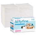thumbnail image 1 of SOFYFINE 100 unidades de cambiadores desechables para bebé de 17 x 24 pulgadas, cambiadores portátiles para viajes sin desorden, almohadillas de cama para incontinencia a prueba de fugas, protector de, 1 of 5