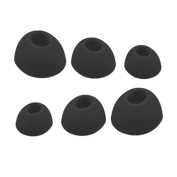 3Pairs Ear Tips Noise Cancelling For Earphones Earbuds Covers in-ear Plugs Durability Silicone Eartips For Long Use