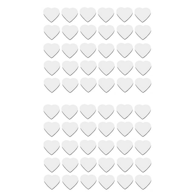 60 Unidades de Imanes de SublimacióN en Forma de CorazóN en para Boda, DíA de San ValentíN, Imanes para Refrigerador, CorazóN de Amor, DecoracióN de Puerta y Pared