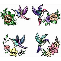 Hummingbird Flower Cutting Dies Embossing Template Carbon Steel Cutting Stencils Background Die Cuts for Greeting Card Making DIY Scrapbooking Invitation Photo Album