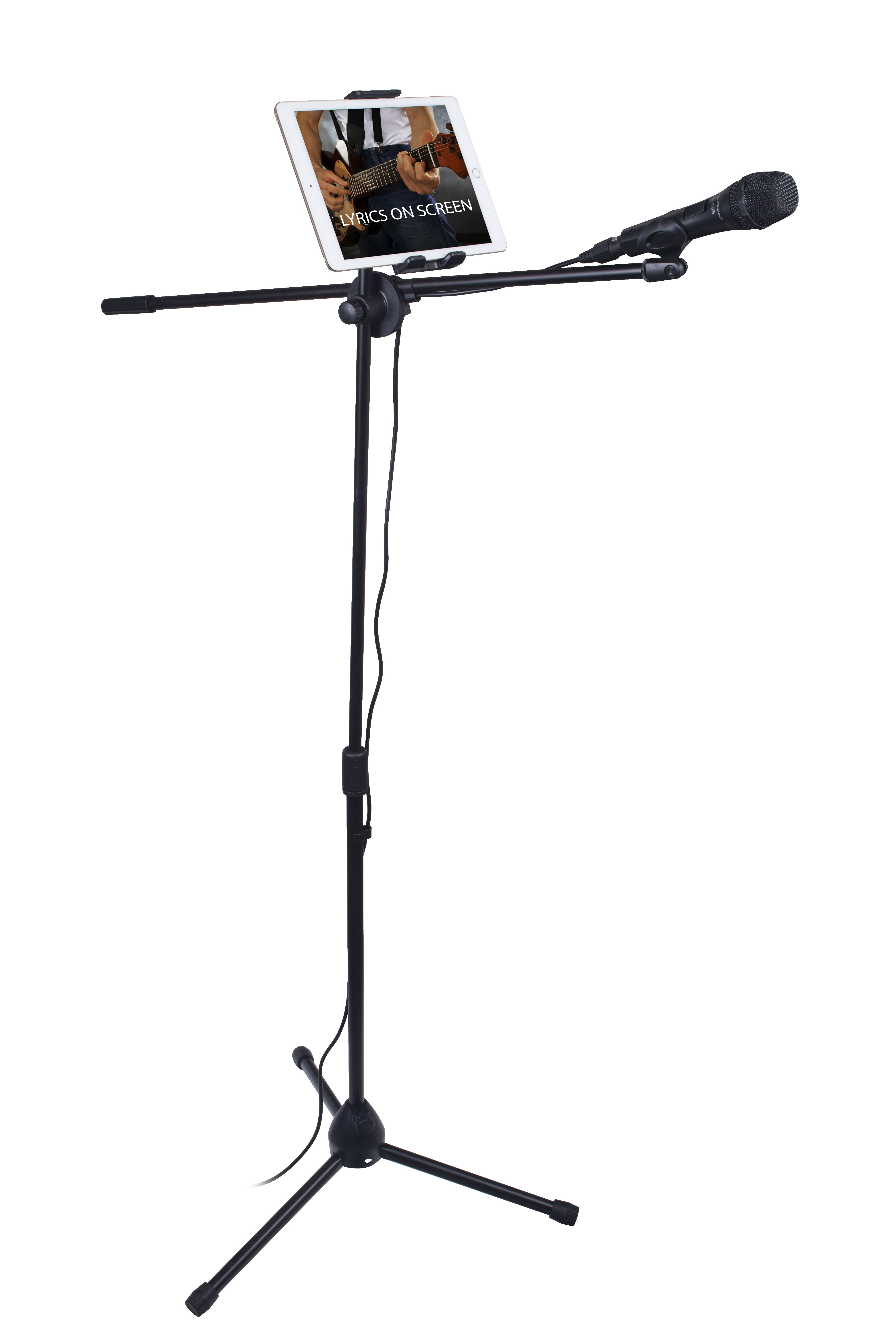 Spectrum AIL TM Adjustable Tablet Stand with Microphone Boom