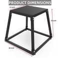 thumbnail image 2 of Plyometric Jump Box, Plyometric Platform and Jumping Agility Box, Fitness Exercise Step Up Box with Anti-Slip Surface for Home Gym Training, Conditioning Strength Training, 2 of 7