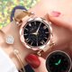 thumbnail image 1 of Reloj de cuarzo para mujer, unisex, con estrellas, punta pequeña, correa esmerilada y escala romana. Reloj de cuarzo., 1 of 5