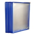 thumbnail image 5 of LIOOBO Wall Mounted Magazine Holder Wall Hanging Files Storage Rack Blue Metal Frame 1Pcs, 5 of 8