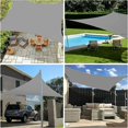 thumbnail image 5 of Vela de sombra rectangular impermeable, poliéster Oxford 95% protección UV, resistente al desgarro, protección solar al aire libre para jardín, balcón, terraza, terraza, campi, 5 of 5