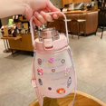thumbnail image 2 of 1.4l Sports Water Bottle Large Capacity Fitness Graduated Straw Cup, 2 of 5