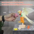 thumbnail image 5 of Juego de periquitos, juego de juguetes apilables para loros, rompecabezas de bloques de madera para loros, periquitos para pájaros, 5 of 5