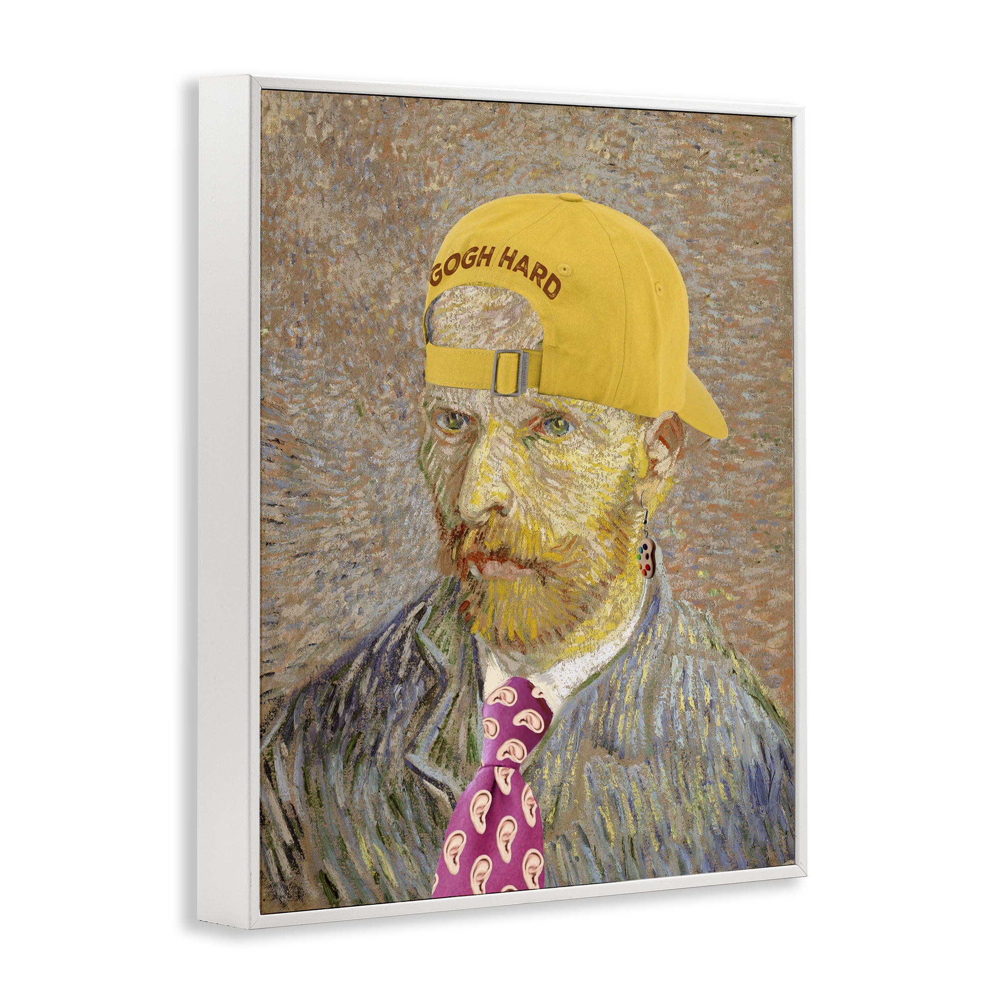 Van Gogh in Yellow hat White Framed Giclee Art, design by Masters Redux