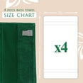 thumbnail image 3 of Toallas de baño MAURA Hunter Green de algodón turco XL, juego de 4, 3 of 7