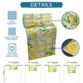 thumbnail image 6 of Watercolor Lemons Table Runner 72 Inches, Summer Blue Yellow Checkered Geo Bed Runner Dresser Scarves Tabletop for Indoor Outdoor Parties/Ceremony/Banquet, 16" x 72", 6 of 9