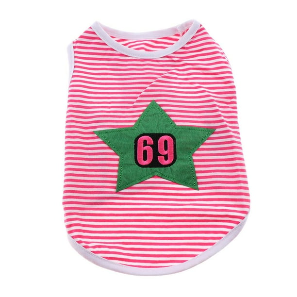Ropa Patrón Estrella Cachorro Perro Gato Complimentos Mascota Color Brillante Zulema S