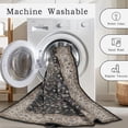thumbnail image 4 of Washable Rugs 8x10 Area Rugs for Living Room,Modern Abstract Rugs for Bedroom,Large Carpets,Ultra Soft Faux Wool Retro Dining Room Rug,Non Slip&Non-Shedding Low Pile Print Rug- Black-navy-gold-beige, 4 of 7