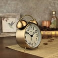 thumbnail image 4 of SAYTAY Twin Bell Alarm Clock, 4-Inch Table Analog Desk Alarm Clock Battery Operated with Backlight Loud for Heavy Sleepers Bedroom (Arabic), 4 of 8