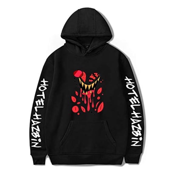 ZHIYAN Hazbin Hotel Hoodie Funny Cartoon Long Sleeve Streetwear Women Men Sweatshirt Anime Clothes