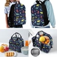 thumbnail image 2 of Jeiento 4 In 1 Dinosaur Backpack for School for Boys 1St Graden Bookbag Set with Lunch Bag and Pencil Box Water Bottle Holder Kids School Bag Set Ages 6-8 for Primary School, 2 of 7