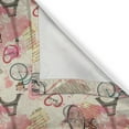 thumbnail image 5 of Ambesonne Paris Grommet Curtain, Abstract French Landmarks, 50" x 108", Pale Blue Pale Pink, 5 of 6