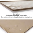 thumbnail image 4 of BIMZUC Silicone Pet Feeding Mat – Waterproof, Spill‑Proof, Thick Padding, Easy to Clean, Portable – 15.7” x 24” (Beige), 4 of 6