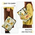 thumbnail image 4 of Folder Waterproof A4 Size File Folder Home Work Office Categorized Storage File Manager 13 Individual Pockets Soft Sunflowers and Green Leaves, 4 of 7