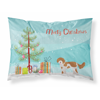 Cavapoo Christmas Tree Fabric Standard Pillowcase-30 x 20.5-