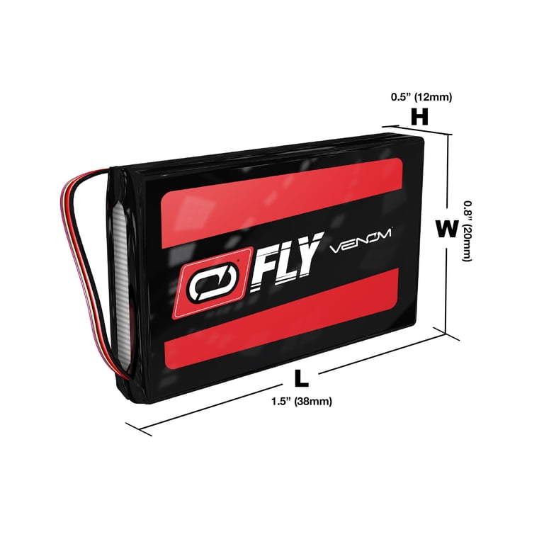 E-flite UMX Carbon Cub SS 30C 2S 300mAh 7.4V LiPo Battery with JST/JST-PH plug by Venom Compare to E-flite EFLB2802S30