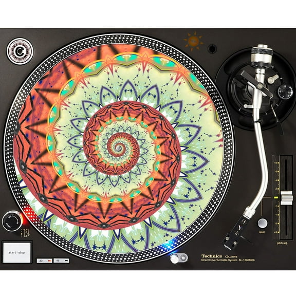 KuzmarK™ 12" DJ Turntable Slipmat - Solar Space