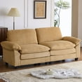 thumbnail image 3 of Zimtown 86" Oversized Modular Sectional Sofa with Corduroy Fabric, 2 Seats for Living Room, Khaki, 3 of 6