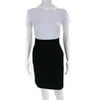 Pre-owned|Nanette Lepore Womens Pleated Navy Blue Pencil Skirt Size 12