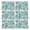 Teal Daisy Flower, variant on Yellow Daisy Flower Pattern Summer Placemats Table Placemats Set Of 4-Linen Kitchen Washable Placemats Table Mats 11.8"x17.7" Non-Slip Heat Resistant