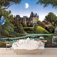 thumbnail image 3 of IDEA4WALL 6pcs Dream Castle Peel and Stick Wallpaper Removable Wall Murals Large Wall Stickers for Home Decoration, 100"x24", 3 of 5