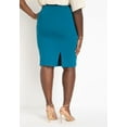 thumbnail image 3 of ELOQUII Women's Plus Size The Ultimate Stretch Pencil Skirt, 3 of 4