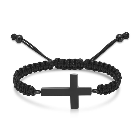 Adjustable Cross Urn Bracelet for Ashes Keepsake Holder Cremation Urn Bracelet for Human Pet Memorial Keepsake Ash Bangle