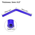 thumbnail image 3 of Unique Bargains 9.5mm 0.37" ID 45 Degree Elbow Silicone Reducer Hose Pipe Bend Turbo Water Intercooler Blue, 3 of 6