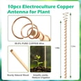 thumbnail image 2 of 10 Estacas para Plantas de Electrocultivo, Antenas de Bobina de Cobre de 12 Pulgadas, Estacas para Jardín, Plantación Electrónica para Huerto, 2 of 5