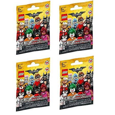 LEGO, The LEGO Batman Movie Minifigures Bundle of 4 (71017) Styles May (Best Lego Batman Minifigures)
