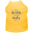 thumbnail image 1 of Bunny Is My Bestie Screen Print Dog Shirt Yellow Xs (8), 1 of 1