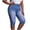 Light Blue(Womens Jeans), variant on GUACER Womens Bermuda Denim Capris Casual High Waisted with Fake Pockets Stretchy Loose Cropped Jeans