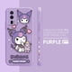 thumbnail image 3 of Case For Redmi K60E K50 K40S K40 K30 K20 10C 9 8A 8 10 Pro 4G 5G Colour Simple Liquid silicone Case Cartoon kuromi Cat, 3 of 5